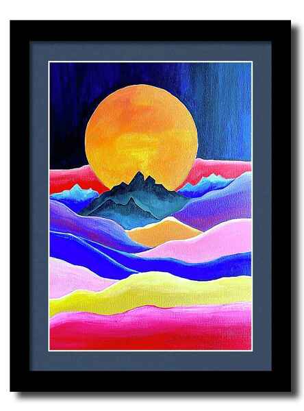 ​Dreamscape Abstract Painting framed print