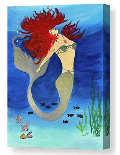 Fiery Siren canvas print