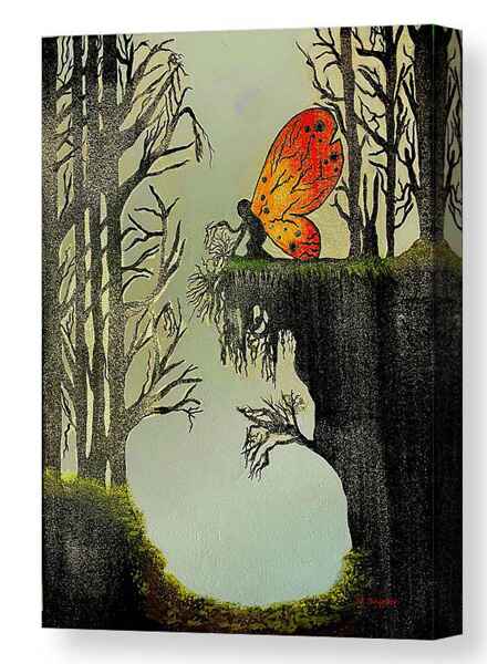Fairy on a Cliff canvas print