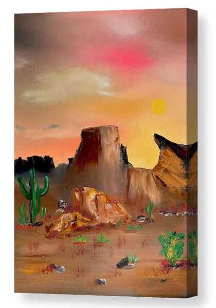 Monument in the Desert canvas print
