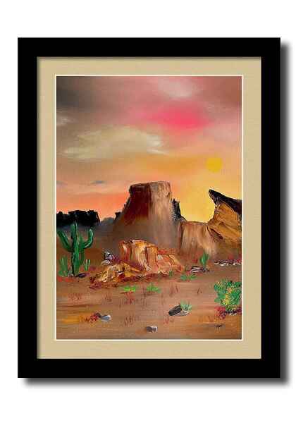 Monument in the Desert framed print