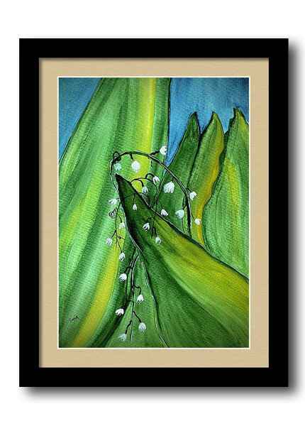 ​Lily of the Valley framed print