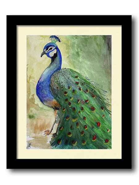 ​Queen of the Peacocks framed print