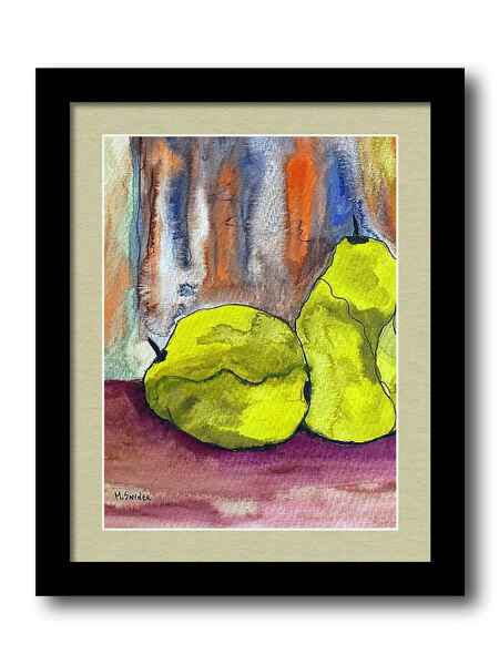Pair of Pears framed print