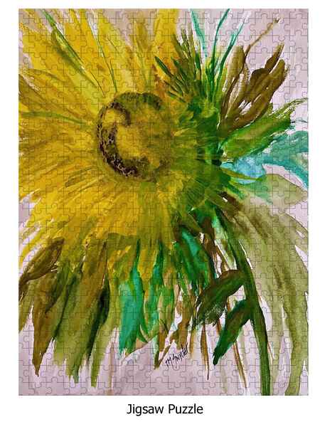 Full Bloom Sunflower Jigsaw Puzzle