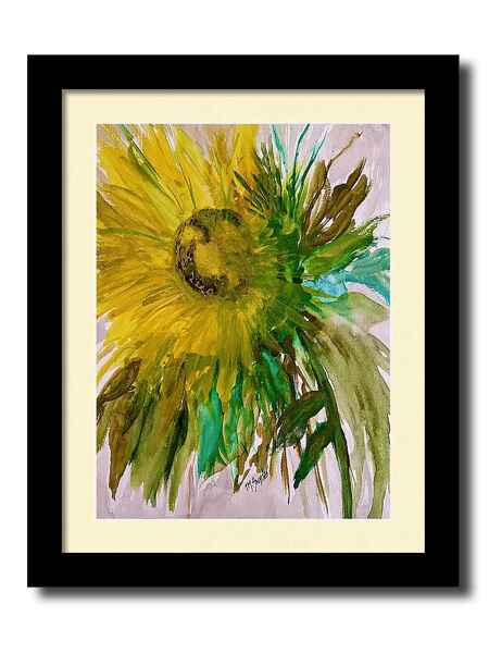 Full Bloom Sunflower framed print