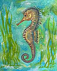 salina the seahorse