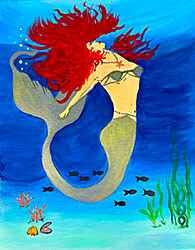 fiery siren mermaid