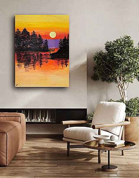 Golden Lake Sunset room view