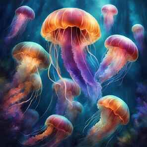 bioluminescent jellyfish