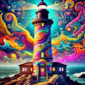 starry lighthouse