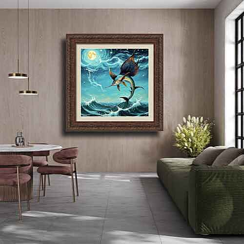​Provoked Sailfish&nbsp;&nbsp;wall view