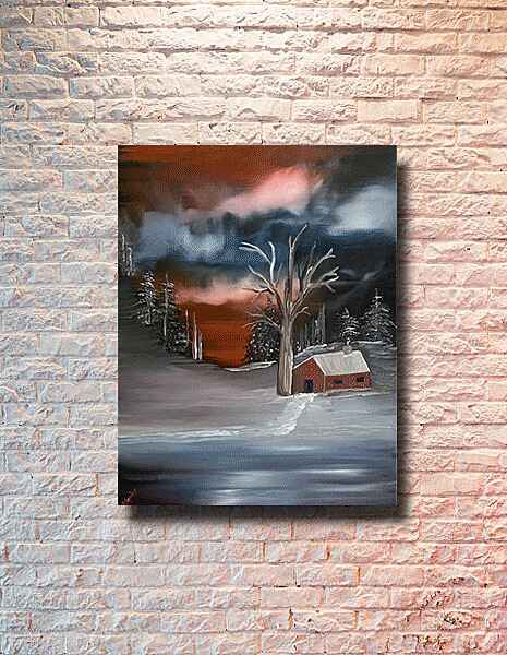 Cold Winter&apos;s Night wall view