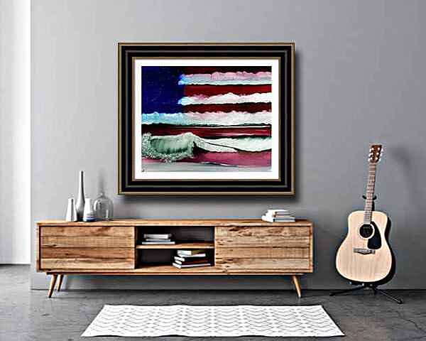 American Flag room view