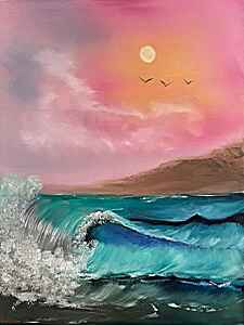 High Surf Sunset