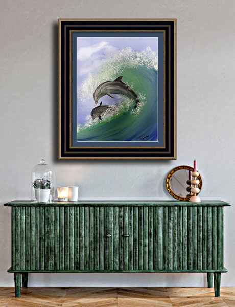 Swimming Dolphins room view