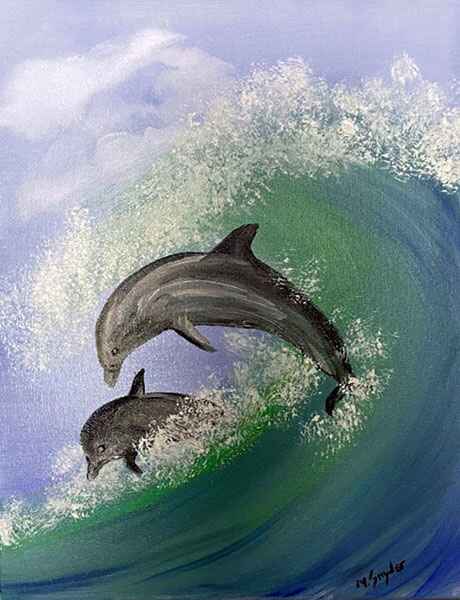 Swimming Dolphins