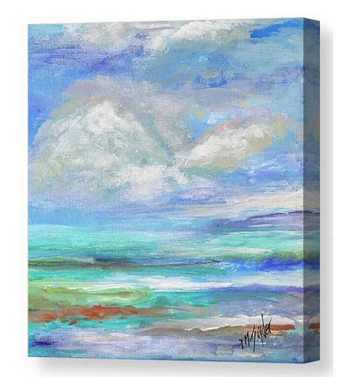 beautiful day seascape canvas print
