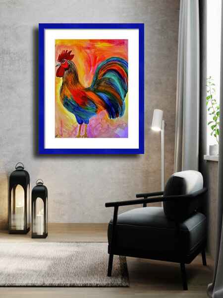 Vibrant Rooster room view