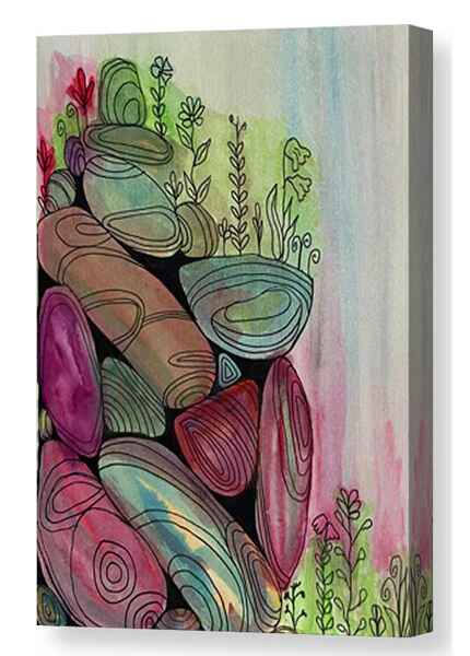 rock stack canvas print