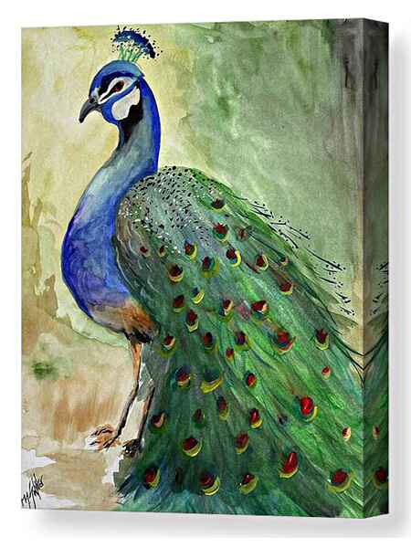 ​Queen of the Peacocks canvas print