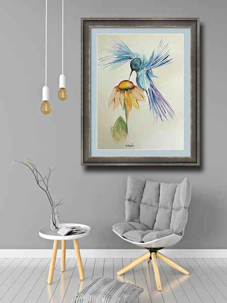 Hovering Hummingbird room view