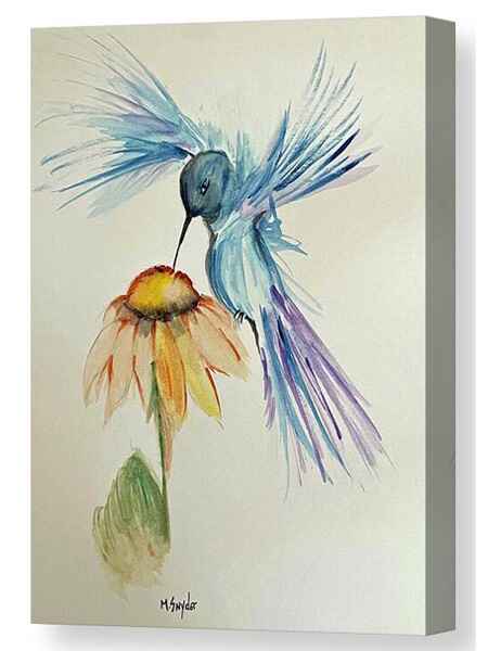 Hovering Hummingbird canvas print