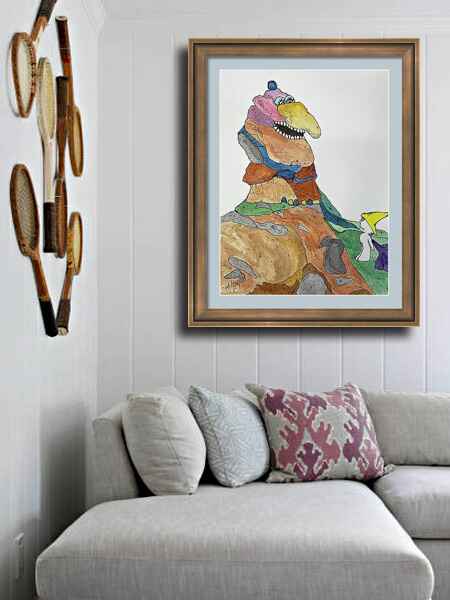 ​The Rock Man room view