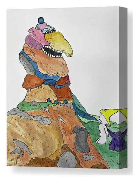 ​The Rock Man canvas print